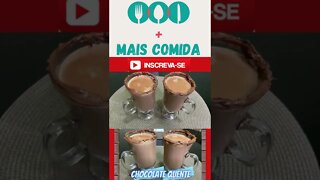 CHOCOLATE QUENTE CREMOSO #shorts COMBINAÇÃO PERFEITA #chocolatequente #frio #maiscomida