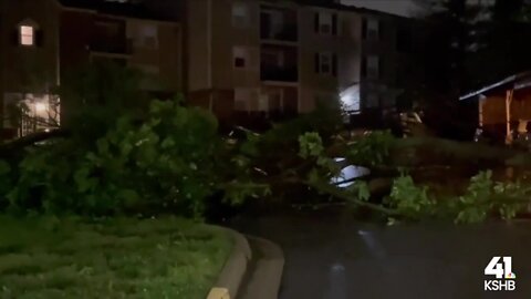 VIDEO: Damage to Lenexa apartment complex