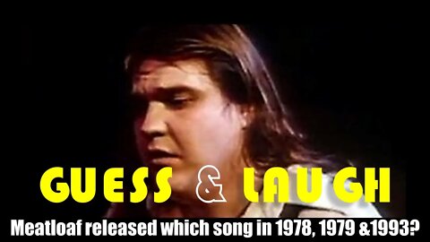 Guess MEAT LOAF'S Thrice-Released Hit Song From This Funny Animation!