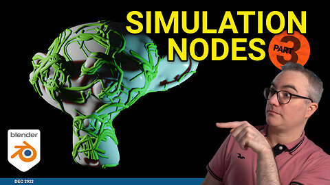 What's happening to Suzanne!? Extrude on Surface w/ Blender Geometry Simulation Nodes - Tutorial
