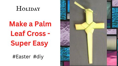 Origami Palm Leaf Cross