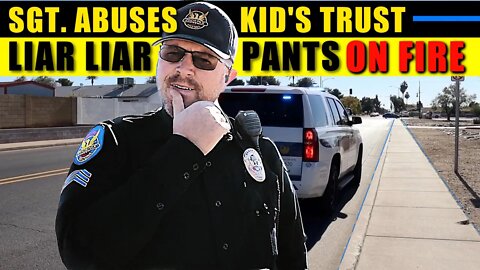 Kid Records Sargeant FAIL First Amendment Audit - Cop Lies To Suppress Civil Rights Of The Innocent