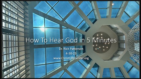 How To Hear God in 5 Minutes