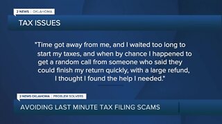 Avoiding Last Minute Tax Filing Scams