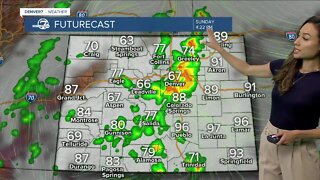 Cooler, with rain moving in Sunday