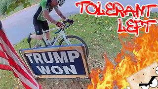 Lefty Arsonist Sets Homeowner's "Trump Won" Sign on Fire