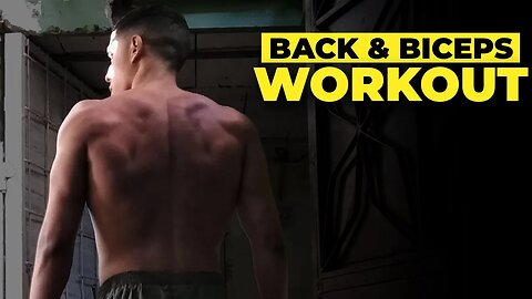 CONSTRUYENDO MUSCULO EN CASA CON CALISTENIA | Monster Back & Biceps workout