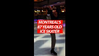 Montreal's 87 Years Old Ice Skater