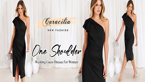 Caracilia Women's One Shoulder Sleeveless Dress - The Perfect Spring Dress
