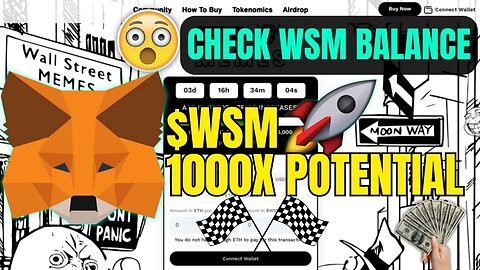 How to add Wall Street Memes Crypto to MetaMask | WSM crypto memecoin Tutorial