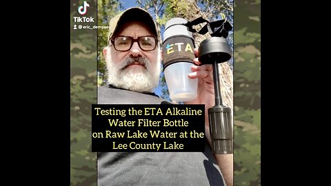 Testing the ETA Alkaline Water Filter Bottle