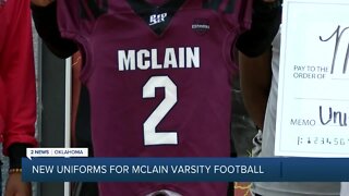 McLain football team gifted new uniforms