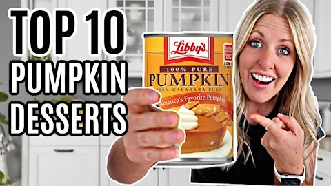 10 of the EASIEST Pumpkin Dessert Ideas