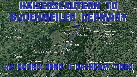 Kaiserslautern to Badenweiler Germany | 4K GoPro Hero 11 Dashcam Video