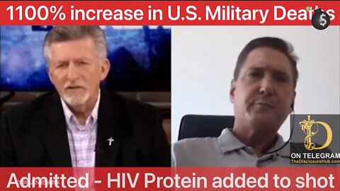 1100% increase in U.S. military deaths (HIV protein added to shot)