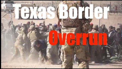 Texas Border Guards OVERRUN + Knocked to ground by Invading Migrants