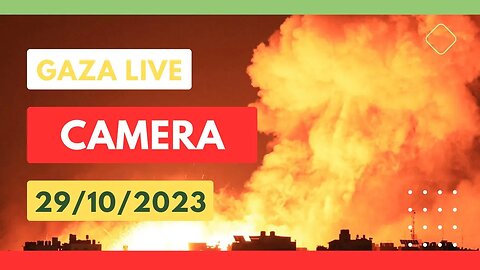 Gaza City Live Now: Real-Time Multi-Cam Stream 29/10 #3