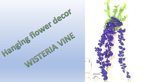 Hanging flower decor wisteria vine Paper craft DIY by JJ