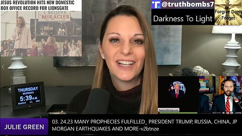 3/26/23 MANY PROPHECIES FULFILLED: PRESIDENT TRUMP, RUSSIA, CHINA, JP MORGAN EARTHQUAKES AND MORE