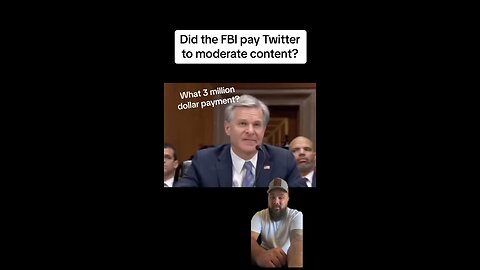 Did the FBI pay twitter 3 million dollars to moderate content? Rand Paul grills FBI director Wray!