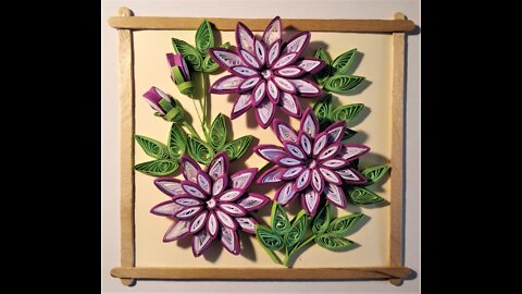 How to make quilling flowers