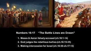 Numbers 16-17 “The Battle Lines are Drawn” - Calvary Chapel Fergus Falls