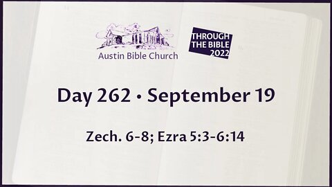 Through the Bible 2022 (Day 262)
