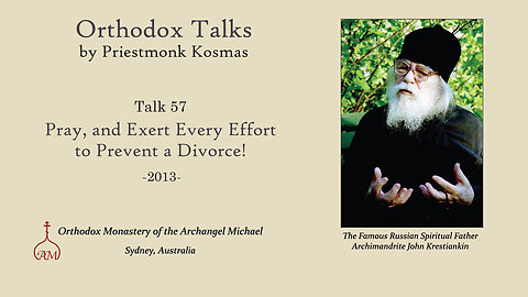 Talk 57: Pray, and Exert Every Effort to Prevent a Divorce!