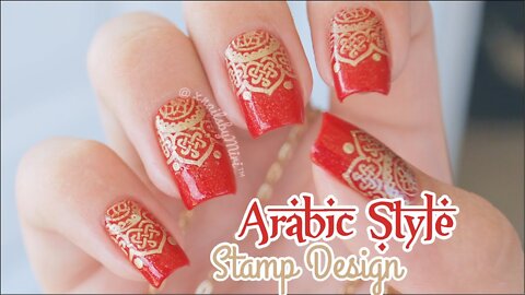 Arabic Style Stamp Design _ usign MoYou 'Explorer 07_ plate and PP _Arabian_ shade