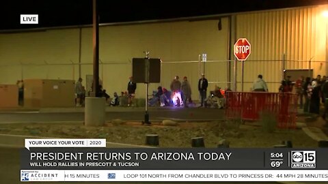 President Trump headed to Arizona on Monday