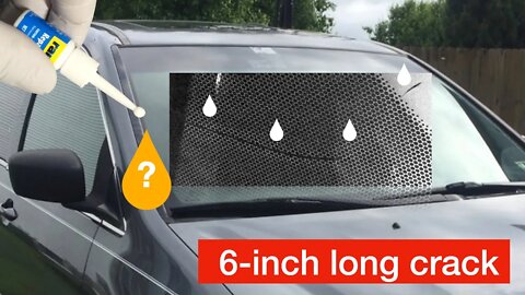 Windshield Long Crack Repair with RainX Kit: Does it work?
