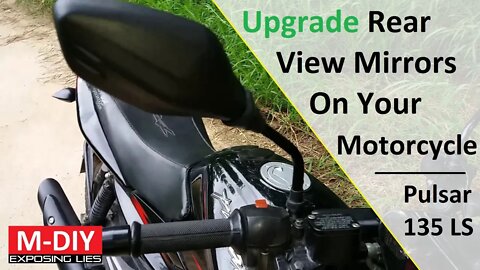 Upgrade Rear View Mirrors On Your Motorcycle!!! | Pulsar 135 LS [Hindi]