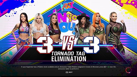 WWE 2k23 3vs3TornadoTagElimination Roxana Perez, Tiffany Straton & Cora Jade vs Jacy Jane,GiliDhilon