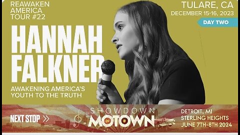 Reawaken America Tour | Hannah Faulkner | Awakening America's Youth to the TRUTH
