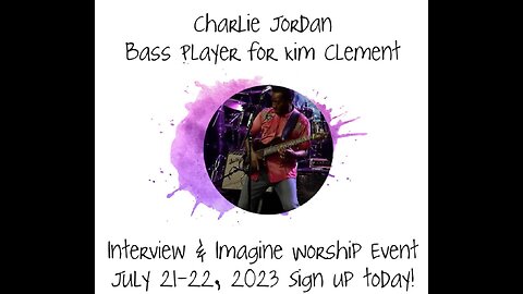 Charlie Jordan - In Deep Darkness - Arise & Shine!!! Imagine Event July!