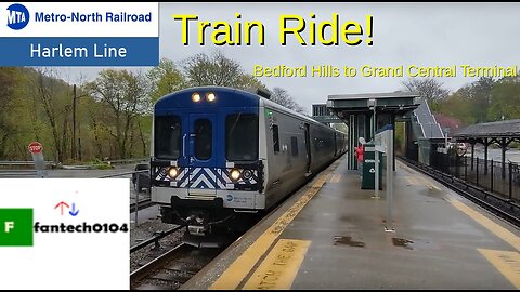 Riding a Bombardier M7A EMU Train on the Harlem Line: From Bedford Hills to Grand Central Terminal