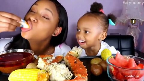 Mukbang king crab... Yummy... Pls Like, Subscribe and Comment. Thank you
