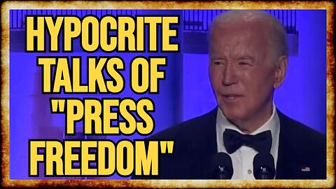 Biden PRAISES 'Free Press,' IGNORES Gaza Journalists and Assange