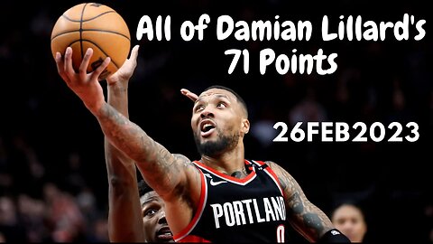 All of Damian Lillards 71 points!!!