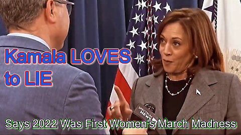 Kamala Harris Lies About Women's March Madness