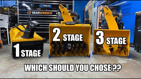 The Difference Between 1, 2 and 3 Stage Snow Blowers
