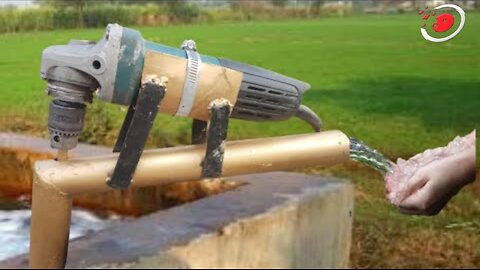Angle Grinder hack - Make A Homemade Water Pump | Diy