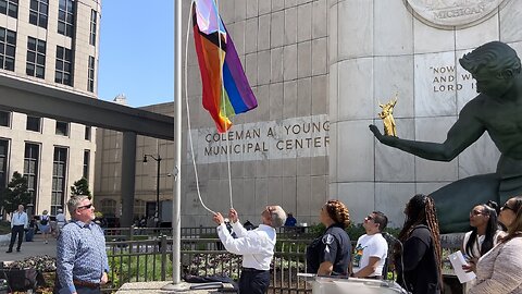 Detroit Pride Flag Raising Ceremony 2023