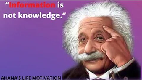Information is not knowledge | life motivation | #Ahana's Life Motivation