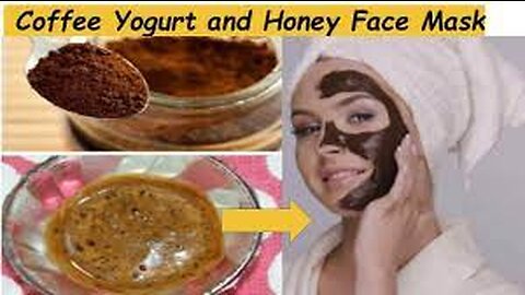 GET GLOWING BRIGHT SKIN TONE WITH THIS DIY// coffee honey face mask#facemask#ytshort #viral#shorts