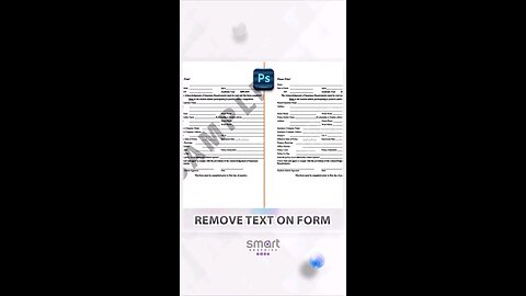 Remove Text On Form In Photoshop