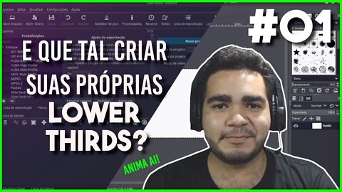 Como fazer LOWER THIRD com softwares Open Source #01