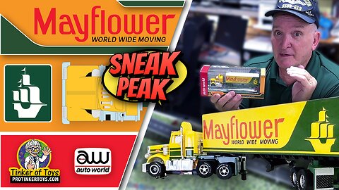 Mayflower Semi Peterbilt 359 Trailer | CP7984 | Auto World