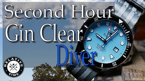 It's Not Just Clear, It's Gin Clear. Second Hour Watches Gin Clear Diver Review ( Pastel Blue)