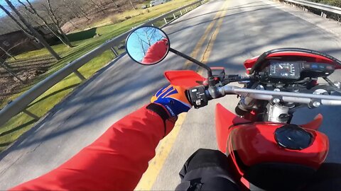 Honda XR650L Sketches Me Out On Test Ride (And testing new moto vlog mic)